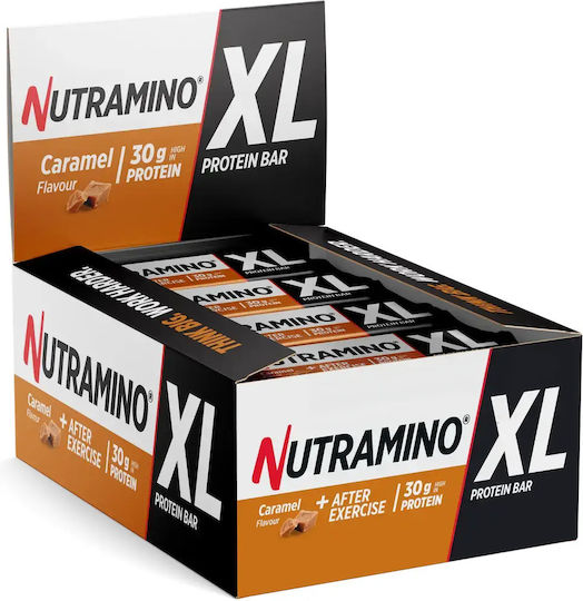 Nutramino XL Riegel mit 30gr Protein & Geschmack Karamell-Schokolade 16x74gr