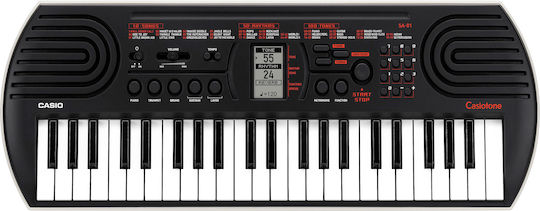 Casio Tastatur SA-81H7 mit 44 Tasten Schwarz