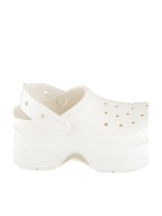 Silia D Damen Clogs Weiß