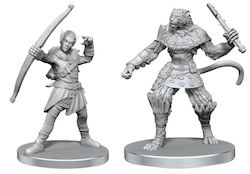 Pathfinder Deepcuts Elf Hunter & Catfolk Bandit