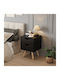 Wooden Brown Bedside Table 29.7x29.7x45cm