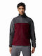Steens Mountain Full Men's Fleece Cardigan Burgundy