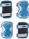 Micro Reflective Children's Protective Gear Set for Rollers Blue
