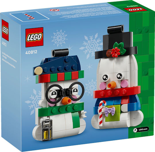 LEGO Building Blocks Snowman Ornaments for 6+ Years 168 Pieces