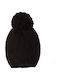 Kids Beanie Knitted Black