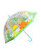 Chanos Kids Curved Handle Umbrella with Diameter 45cm Multicolour