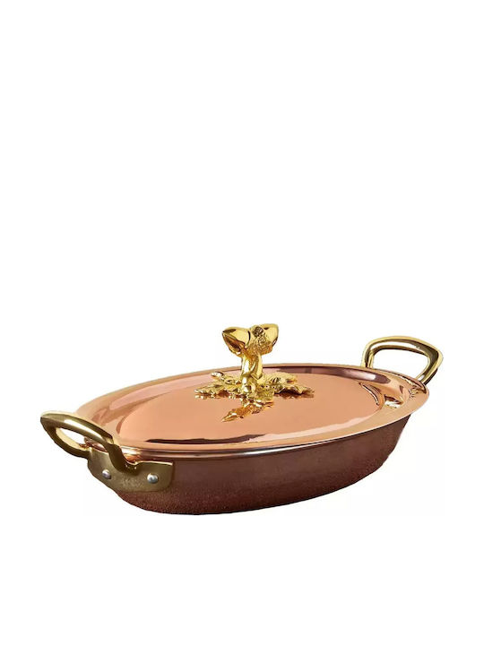 Ruffoni Oval Dutch Oven aus Rostfreier Stahl 25x25cm 1,5l