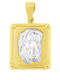 Eforo Pendant Kids Talisman Double Sided Konstantinato made of Gold 14K KR11400130