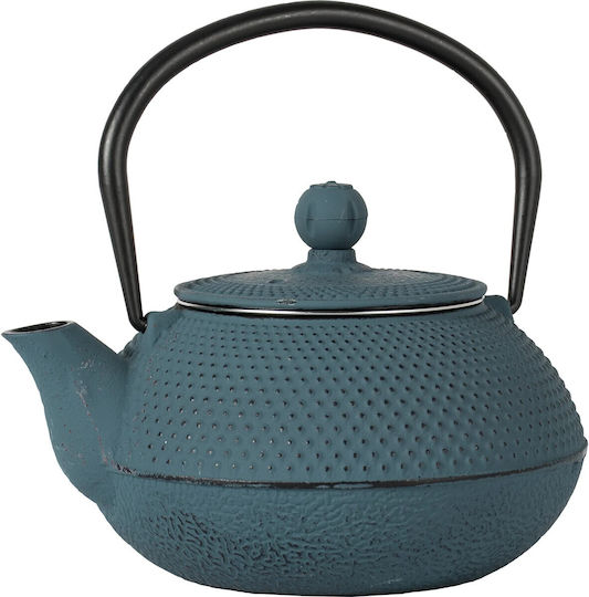 General Trade Teekanne mit Filter Gusseisen Blau 800ml