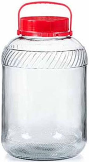 Homestyle General Use Glass Jar with Lid Transparent 8000ml