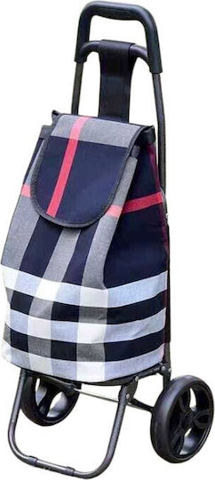 Shopping Trolley Black 92x35x25cm