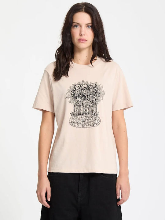 Volcom Radical Daze Up Women's T-shirt Khaki