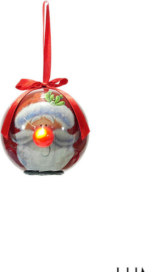 Weihnachtsbaumschmuck Ball Beleuchtete 9.5x9.5x0cm Dunkelrotes Gtr