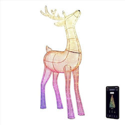 Twinkly Ren 3D cu Nas Roșu Stag 250 LED-uri RGBW 125cm Twinkly Ren 3D cu Nas Roșu Stag 250 LED-uri RGBW 125cm