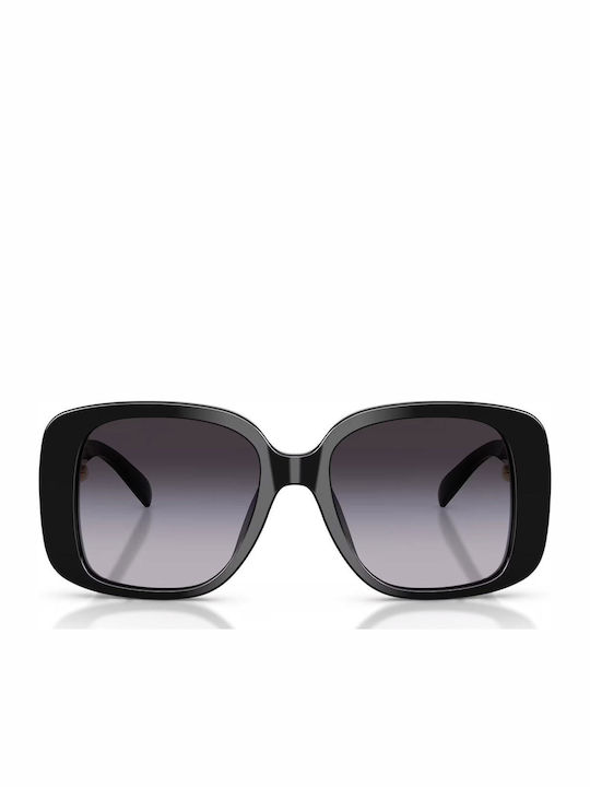 Tory Burch Damen Sonnenbrille mit Schwarz Kunststoff Gestell und Schwarz Verlaufsfarbe Linse TY7223U-17098G