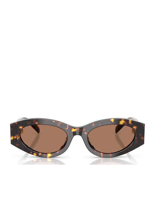 Tory Burch Damen Sonnenbrille mit Braun Schildkröte Kunststoff Gestell und Braun Linse TY7222U-198173