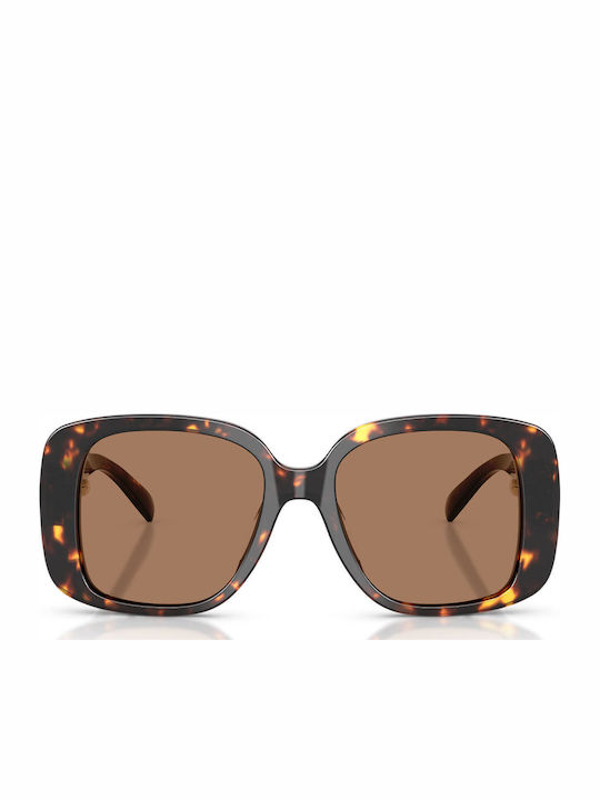 Tory Burch Damen Sonnenbrille mit Braun Schildkröte Kunststoff Gestell und Braun Linse TY7223U-198173