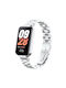 Метална Кайшка За Часовник Три Мъниста Redmi Band 2 Xiaomi Smart Band 8 Active Сребриста