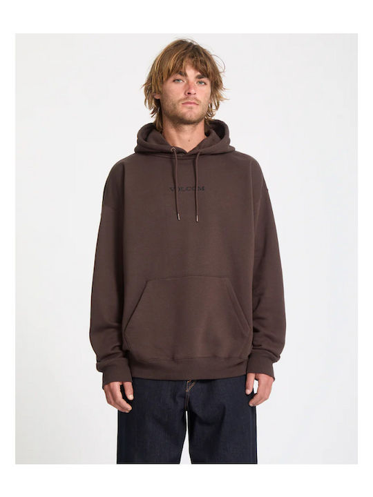 Volcom Φούτερ με Κουκούλα Cacao