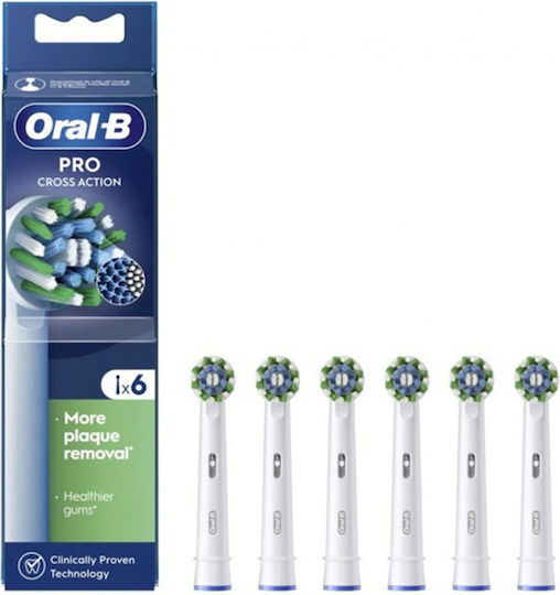 Oral-B Pro Cross Action Заместители на главите на електрическата четка за зъби 6бр