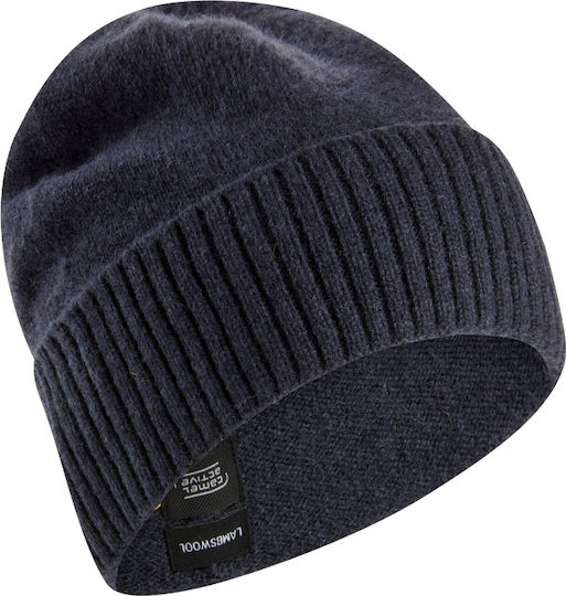 Beanie Beanie Knitted in Navy Blue color