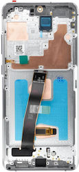 Οθόνη Display με Πλαίσιο για SAMSUNG S20 Ultra (Λευκό)