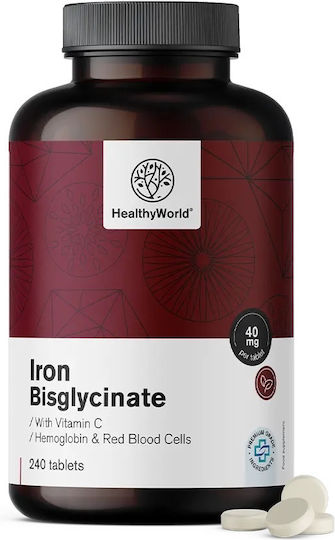 Healthy World Eisen 40mg 240 Registerkarten