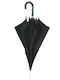Trend Windproof Automatic Umbrella with Walking Stick Black