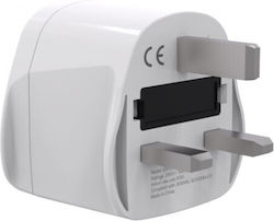 Gembird Steckdosenadapter von Großbritannien auf Universal Gembird Steckdosenadapter von Großbritannien auf Universal