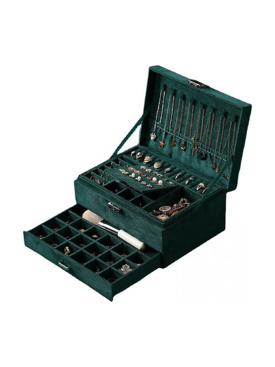 Etoile Jewellery Box Green 24x17x11cm