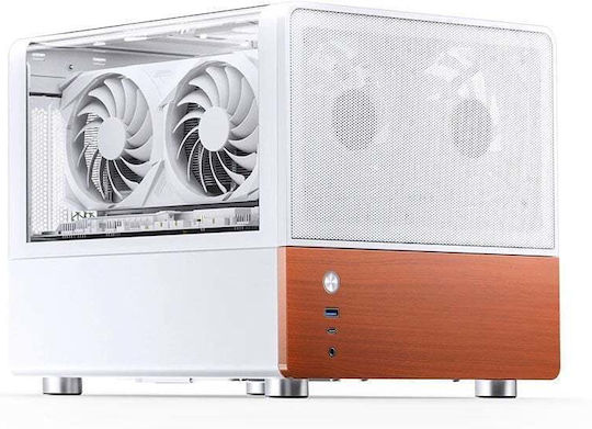 Jonsbo V12 Mini Tower Κουτί Υπολογιστή Λευκό