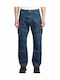 M Rovic 3d Men's Jeans Pants with Loose Fit Blue