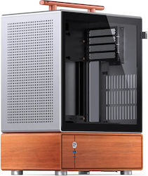 Jonsbo T7 Mini Tower Κουτί Υπολογιστή Ασημί