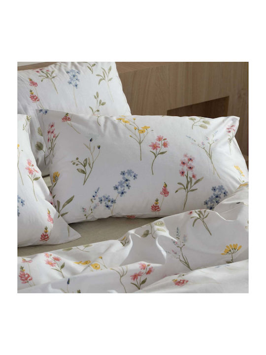 White Fabric Bettbezug Baumwolle Einzelbett 170...