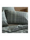 White Fabric Bettbezug Baumwolle Übergröße 230x250 Ciel Grey
