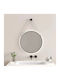 Inter Ceramic Badezimmerspiegel LED Berührung aus Metall 60x60cm Schwarz