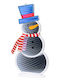 Christmas Figures Lumineo Infinity Light Snowman 137 Leds 40cm