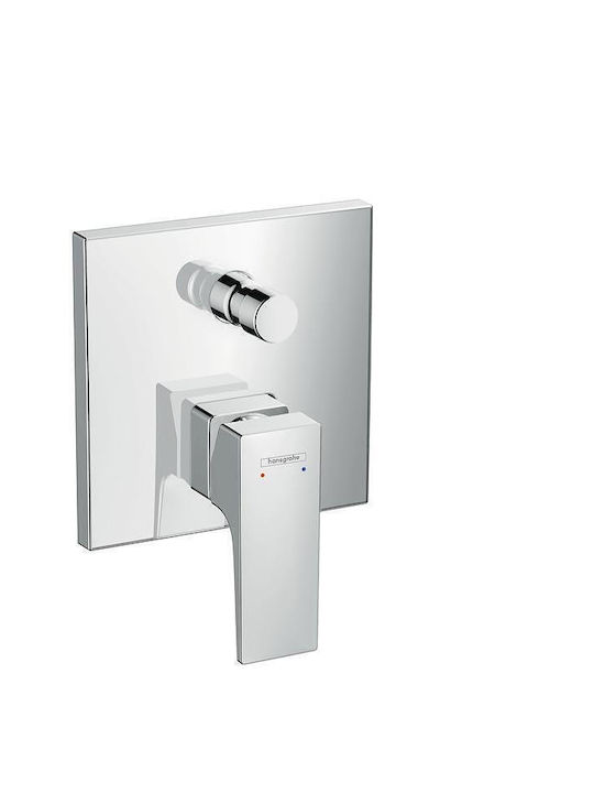 Hansgrohe Μίκτης Μπαταρίας Εντοιχισμού για Ντουζιέρα Ασημί 4011097826097