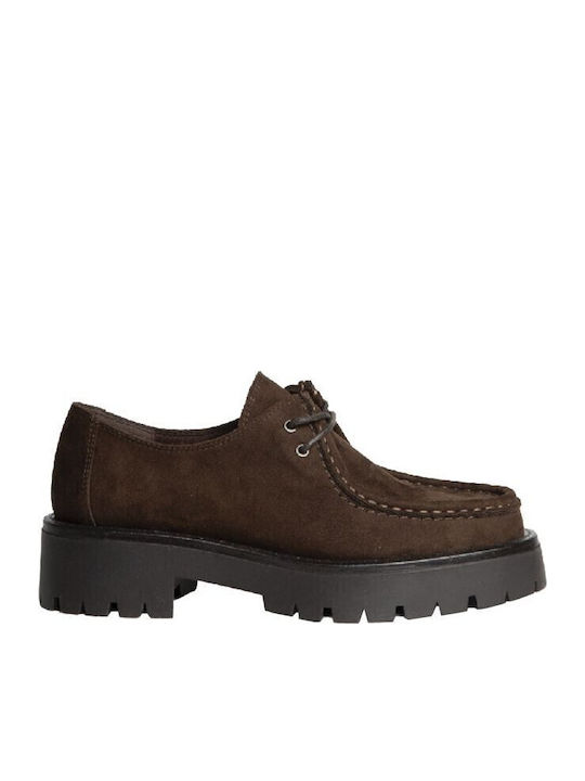 Studio Mode Damen Loafers in Braun Farbe