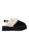 Jane Wildleder Hausschuhe Damen Pantoffeln Schwarz