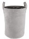 Kleine Wolke Roy Fabric Laundry Basket with Cap 30x38x30cm Grey