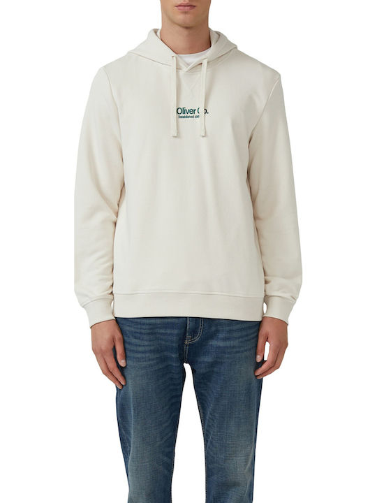 s.Oliver Sweatshirt with Hood White