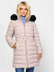 Damen Puffer Jacke für Winter Gray