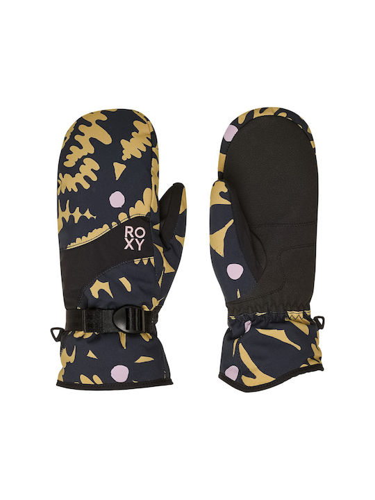 Roxy Jetty Mittens Γυναικεία Γάντια Σκι & Snowboard Πολύχρωμα