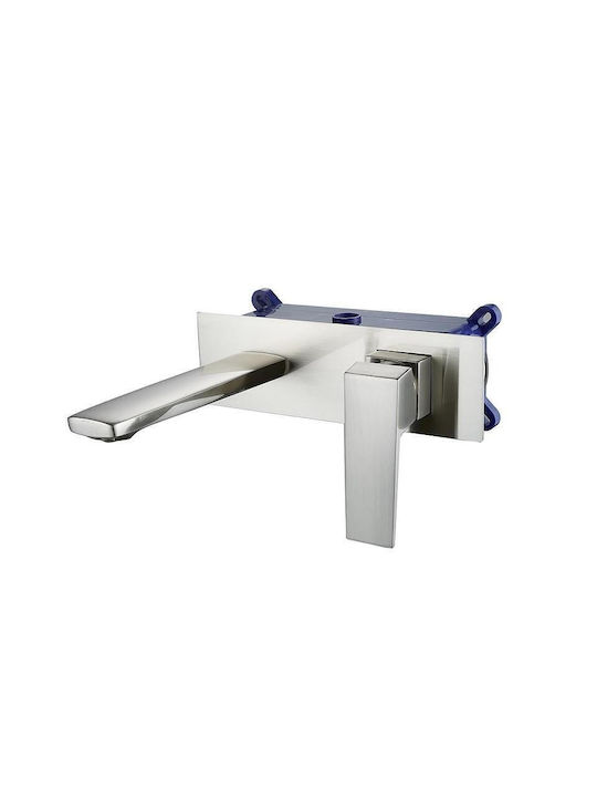 Inter Ceramic Set Mixer & Gură Îngropată pentru Lavabo Argintiu 6988354270345