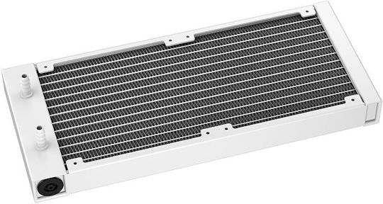 Deepcool LQ240 WH Υδρόψυξη AIO CPU με 1 Ανεμιστήρα 120mm και ARGB Φωτισμό Λευκή