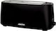 Toaster 2 Schlitze 1200W Schwarz