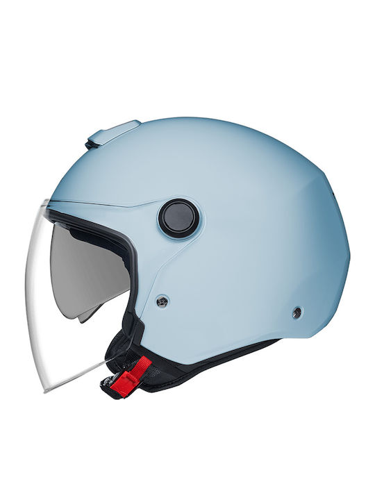 Nexx Y.10 Plain Pastel Blue Motorcycle Helmet J...