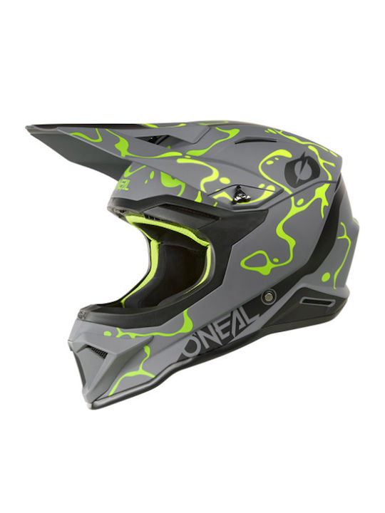O'Neal 1SRS Splash V.26 Grey/Yellow Neon Motorc...
