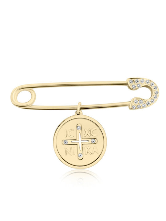 Ekan Child Safety Pin made of Gold 14K